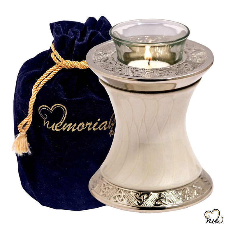  Baroque Pearl Tealight Cremation Urn