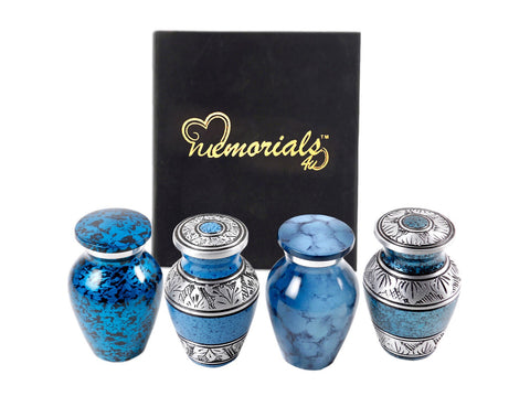 Sets of Keepsake Cremation Urns for Human Ashes