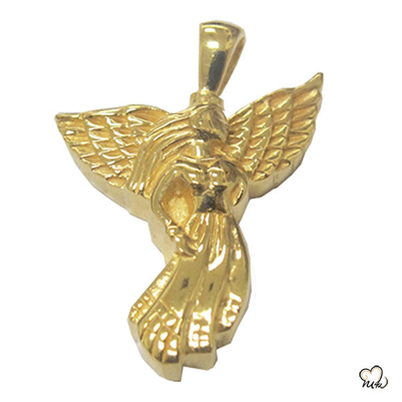  Heavenly Angel Cremation Jewelry - Gold Plated
