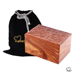 wooden urn box