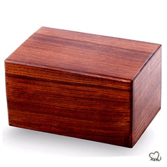 Solid Rosewood Plain Design Wood Cremation Urn for Adult Ashes