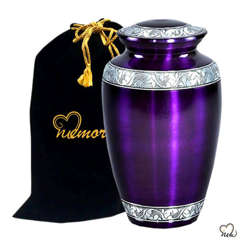 Mulberry Alloy Cremation Urn For Human Ashes