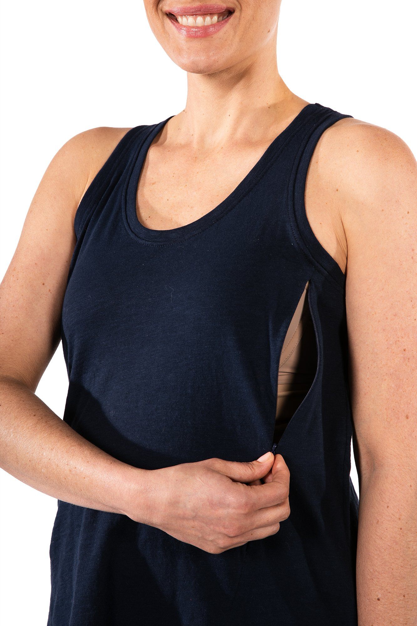 TAYLOR IN NAVY - NURSING AND MATERNITY TANK