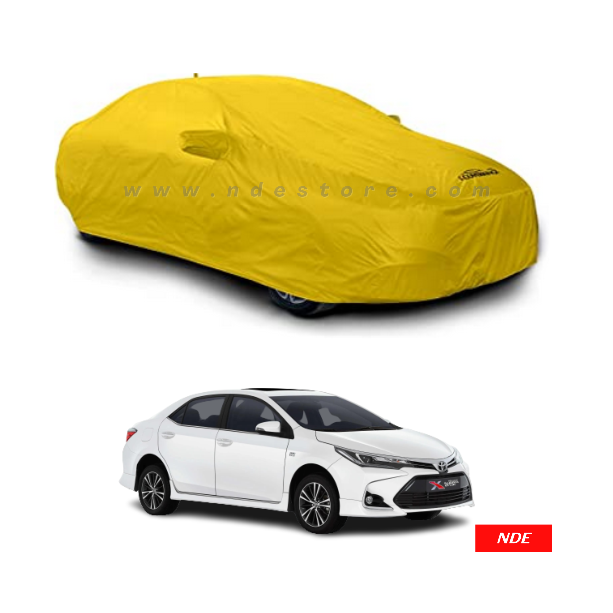 Autoabdeckung Toyota Corolla - Jerseybezug Coverlux©: Gebrauch in der Garage