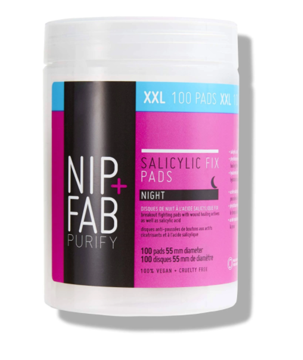NIP+FAB Salicylic Fix Night Pads XXL 100pcs - The Face Method