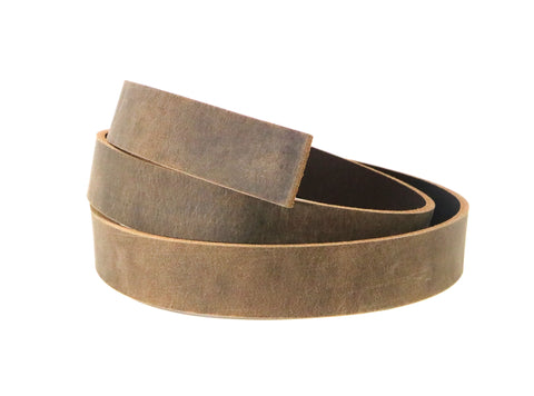 Brown Crazy Horse Leather Strip