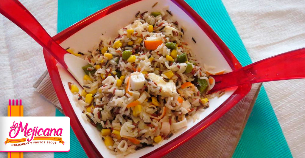 Algo diferente: Ensalada de arroz salvaje con surimi – La Mejicana -  Moliendas y Frutos Secos