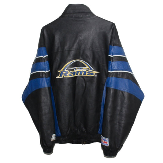 Vintage NFL Team St. Louis Rams Leather Jacket - Maker of Jacket