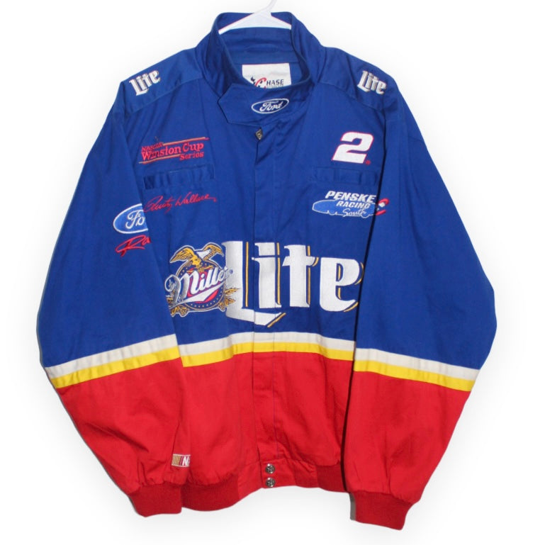 Miller Lite Racing NASCAR Rusty Wallace 2 XL Retro Windbreakers