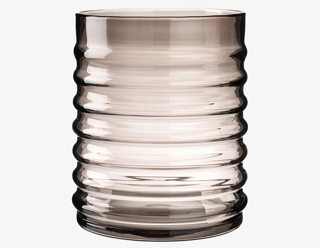 Louise Roe - Willy - Glass Vase - Smoke | Provide