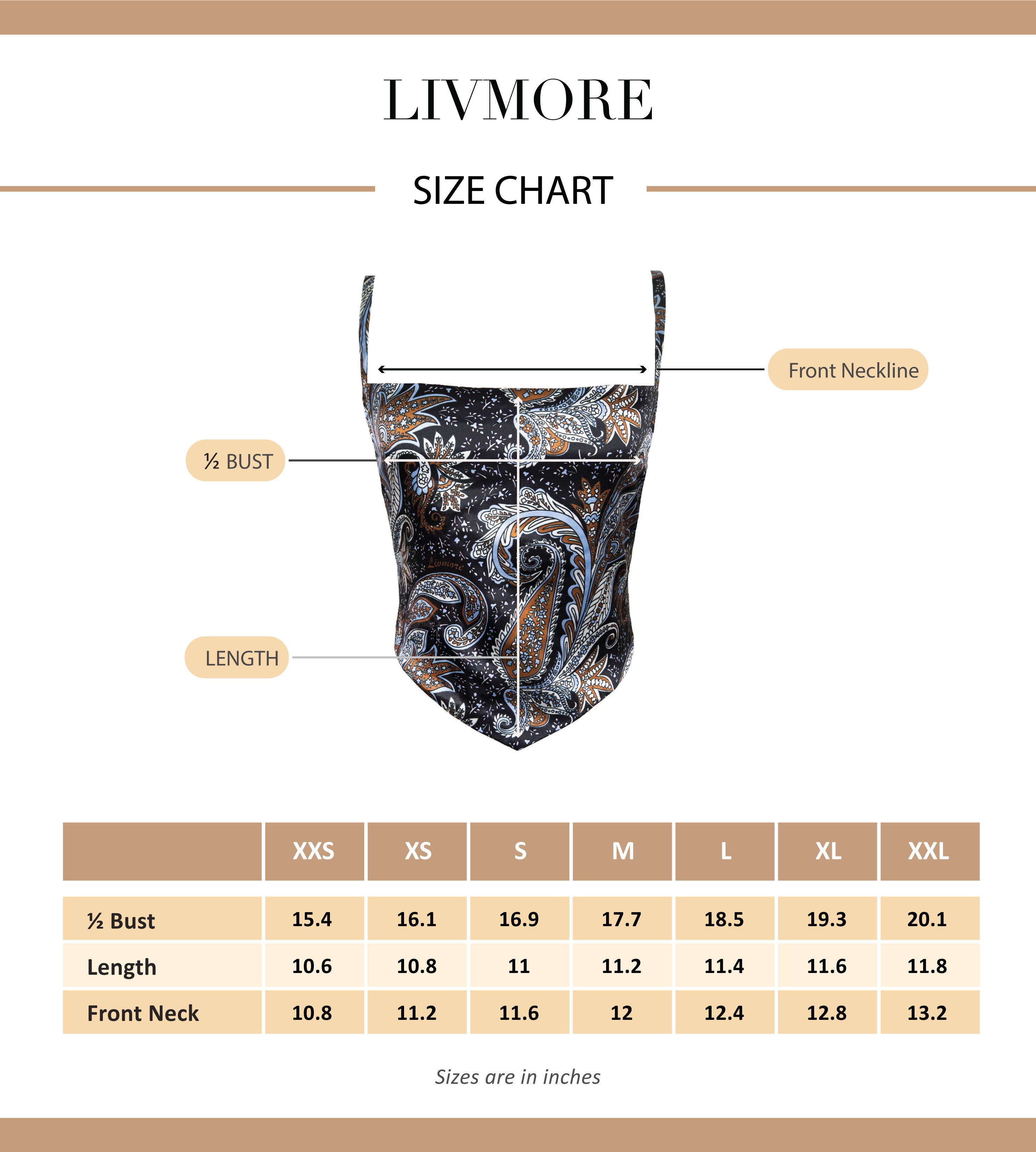 Size Chart – Labellamafia Clothing