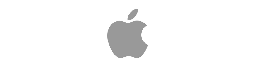 The Apple Logo in Greyscale on the Frank Mobile Blog