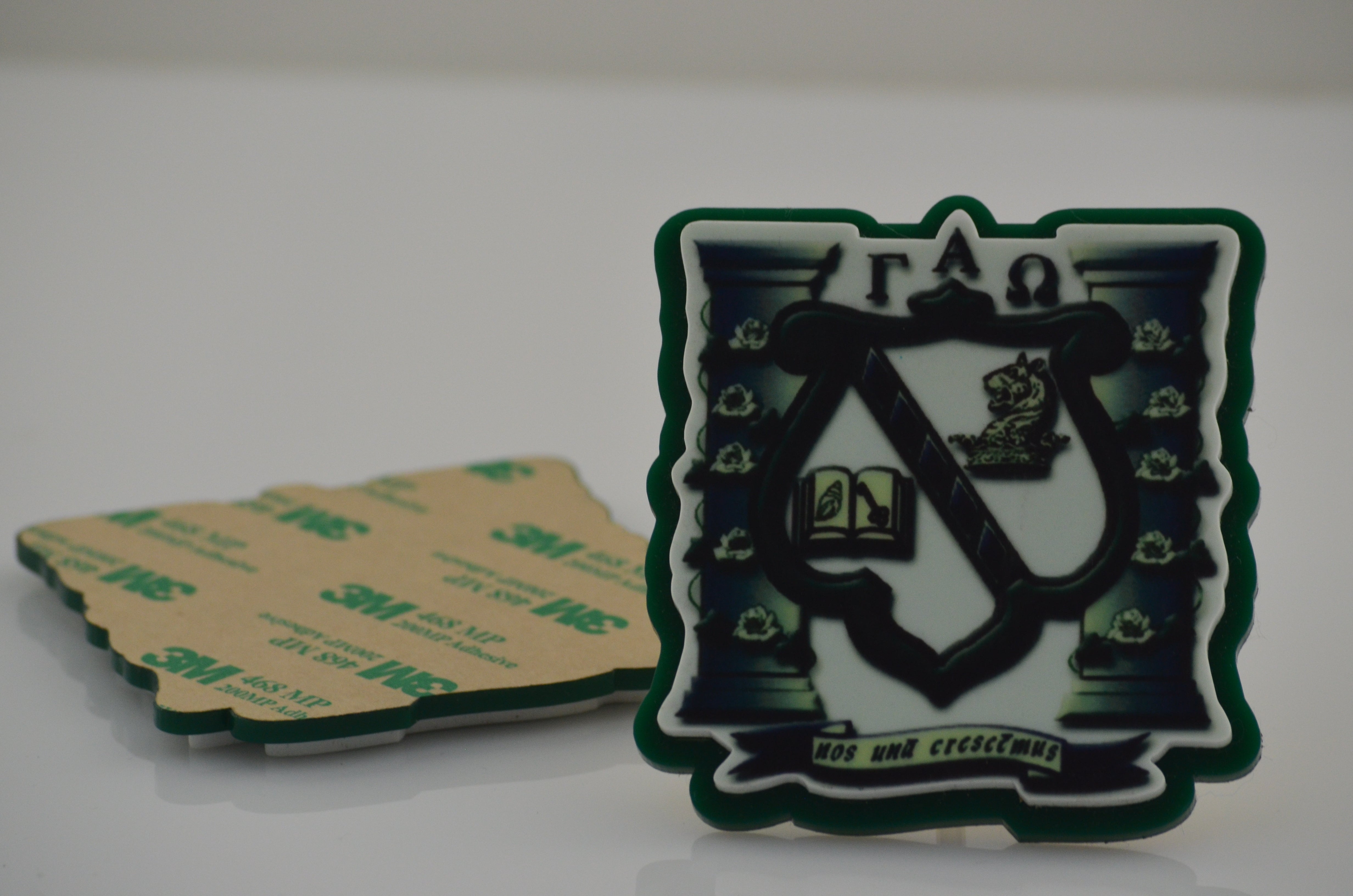 Gamma Alpha Omega - Self Adhesive Crest - Shield for Decorating
