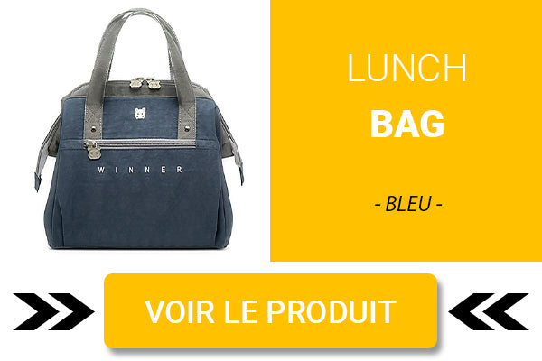 Lunch bag design bleu