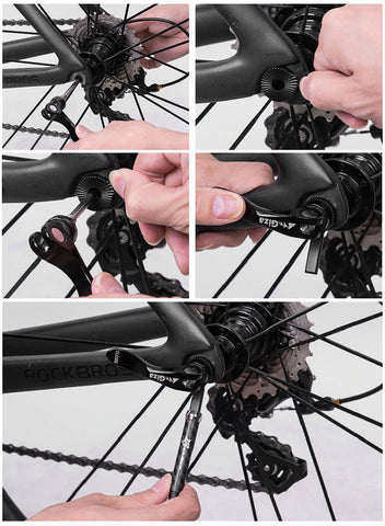 Béquille amovible pour vélo - Installation