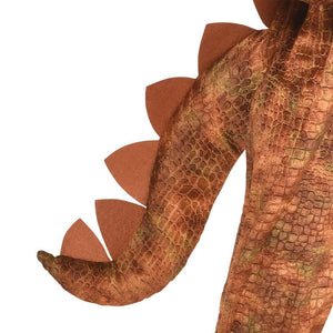 T-Rex Jumpsuit Halloween Costume for Kids, Small, with Attached Hood, by Amscan
