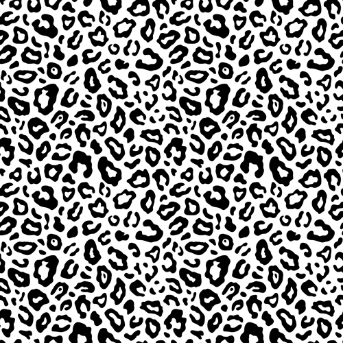 Printed HTV - Black and Grey Leopard - 12 x 15