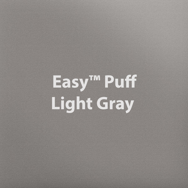 Siser EasyPuff HTV Iron on Heat Transfer Vinyl 12 inch x 10ft Roll - Light Gray, Size: 12x10ft