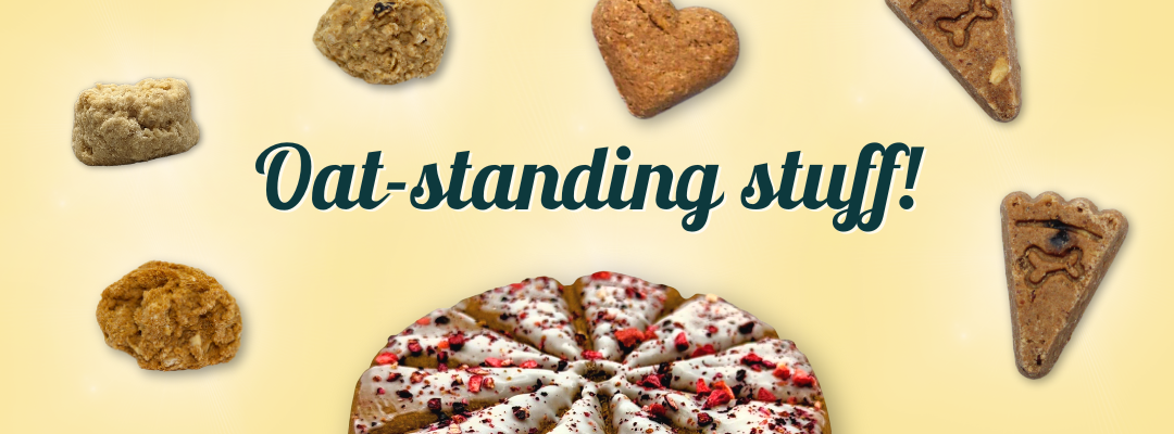 Oat-standing stuff! Mutt Mallows, Pup-PIE, Pup-PIE & Ice Cream Inspired Slices & select Treat them with Love cookies!