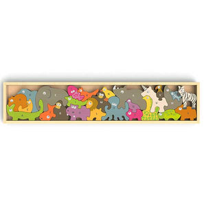 animal parade wooden puzzle