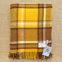 Load image into Gallery viewer, Fluffy, Soft Golds &amp; Browns TRAVEL RUG - Collectible Onehunga NZ Wool
