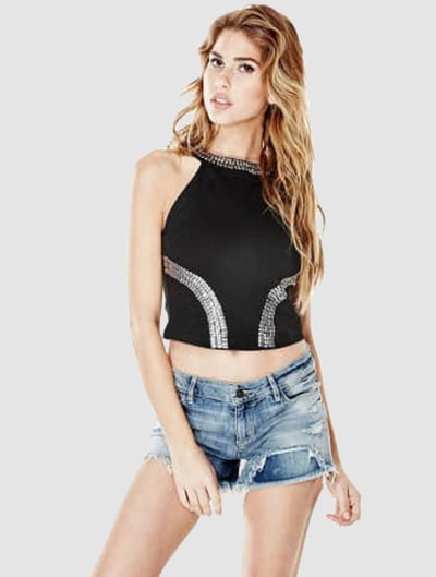 guess embellished top