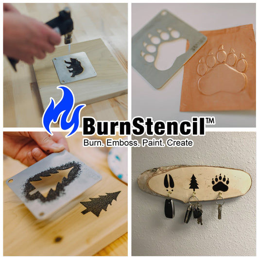 Lumberjack Tools® Wood Burning Stencil - Trout