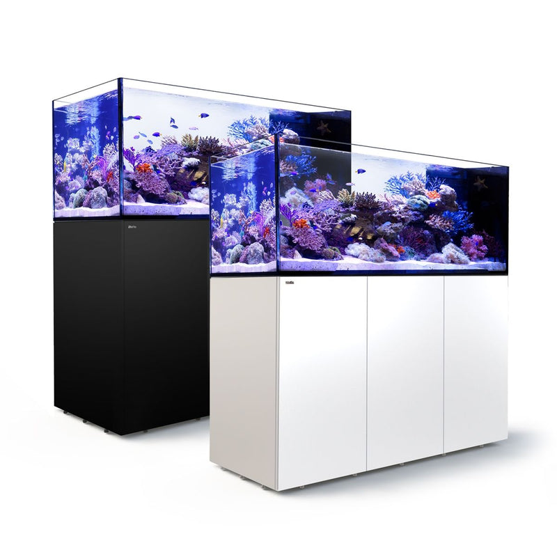 RED SEA REEFER PENINSULA P650 175 GALLON TANK & STAND (BLACK & WHITE)