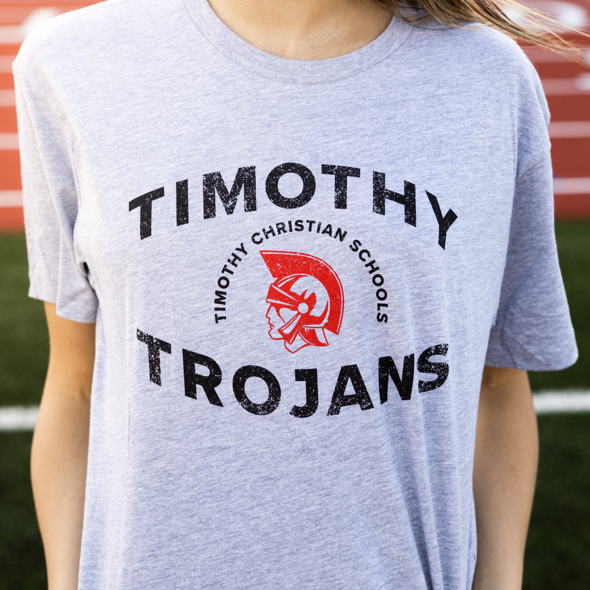 Red and Black Timothy Trojans Baseball Hat - Timothy Christian