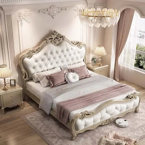 European Double Luxury Aesthetic Princess Bed - Mall For Women
