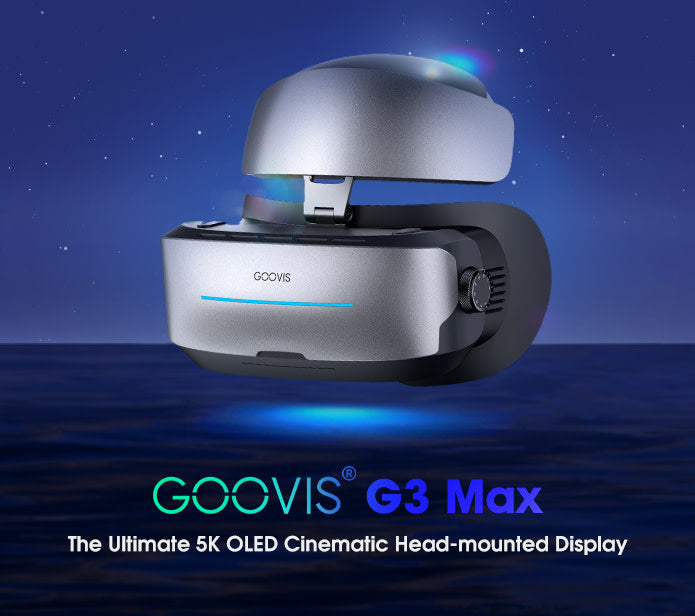 GOOVIS G3 MAX | 3D Head Mounted Cinematic Display | 5K OLED HMD | 2560*1440 High Resolution 163