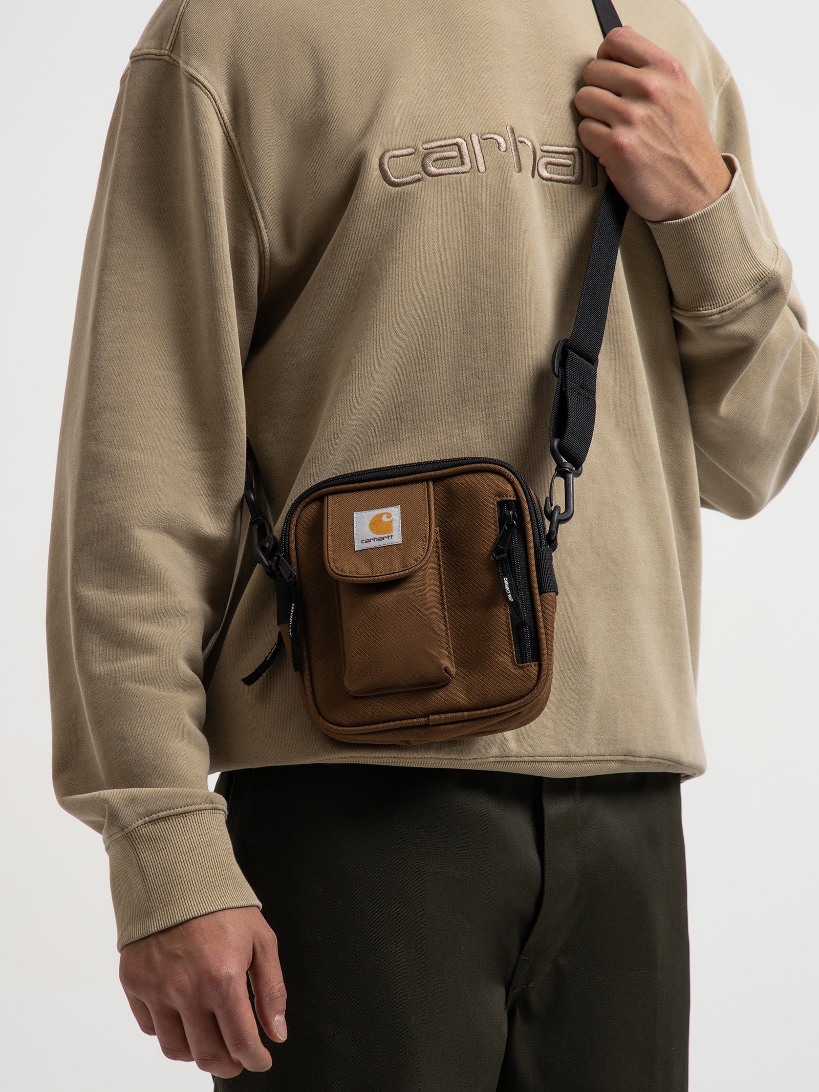 Carhartt WIP waist pack Jake Hip Bag brown color