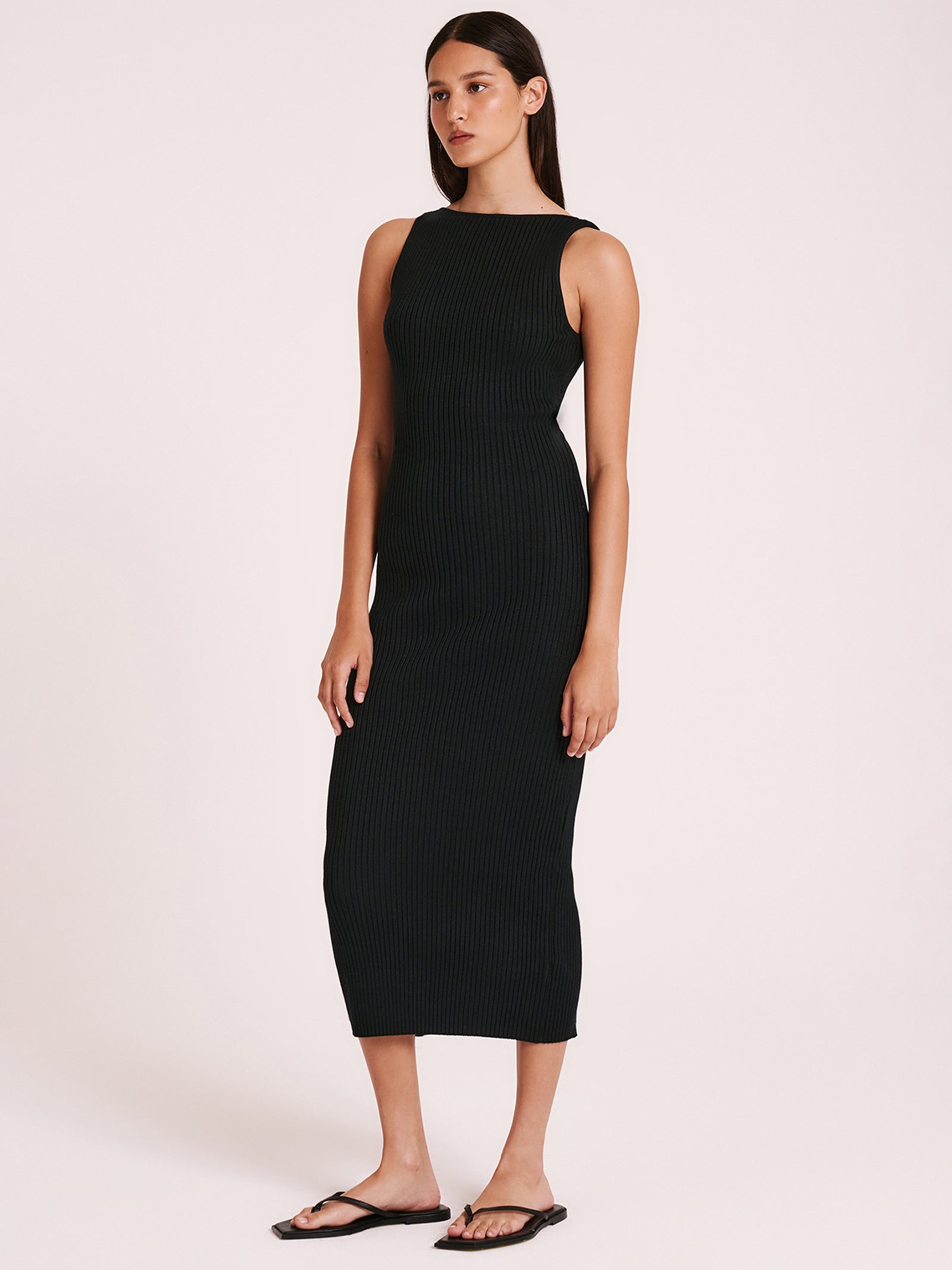 Ami Knit Dress in Black