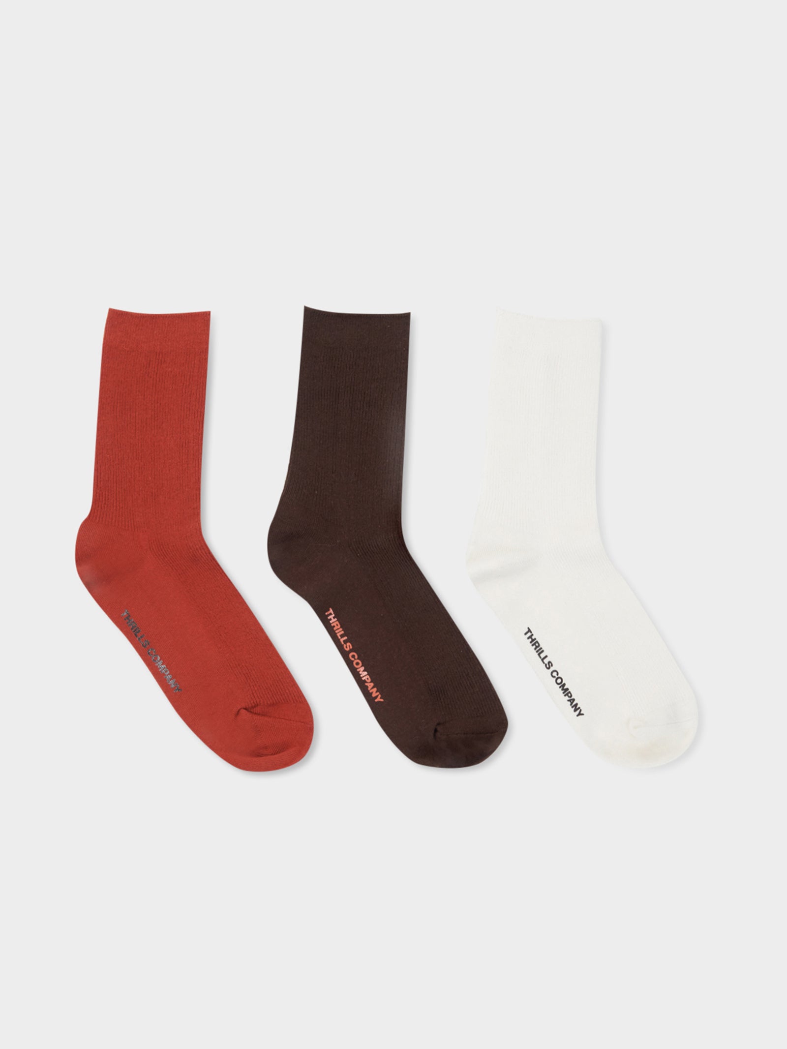 3 Pairs of Natural Occurrences Crew Socks