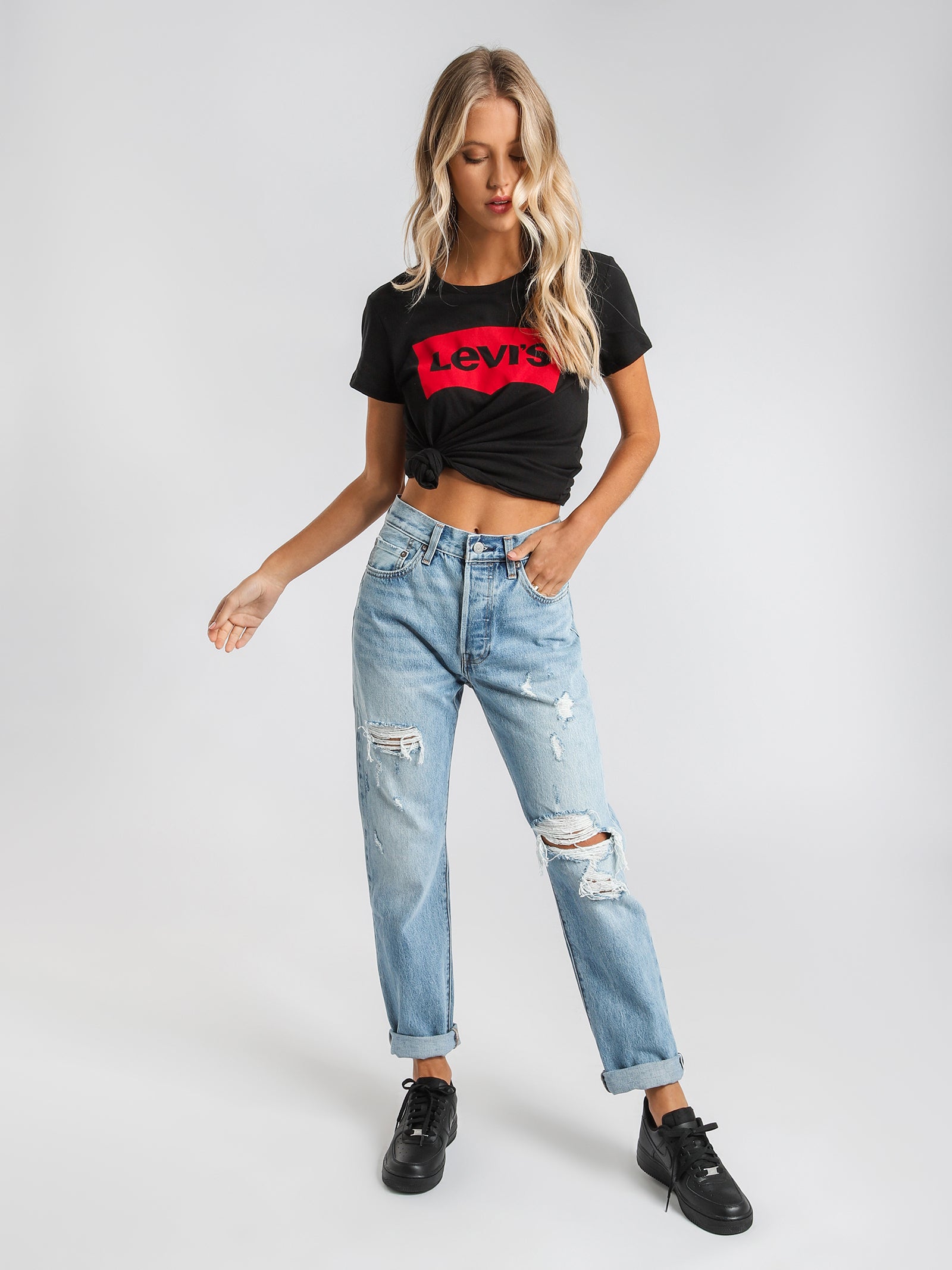 501 Straight Jeans For Womens in Lose 