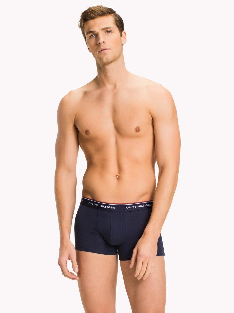 3 Pairs of Low Rise Boxer Briefs in Navy