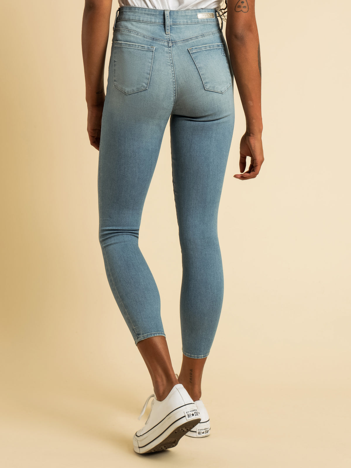 High Lisa Skinny Ankle Jeans in Blue Denim - Glue Store
