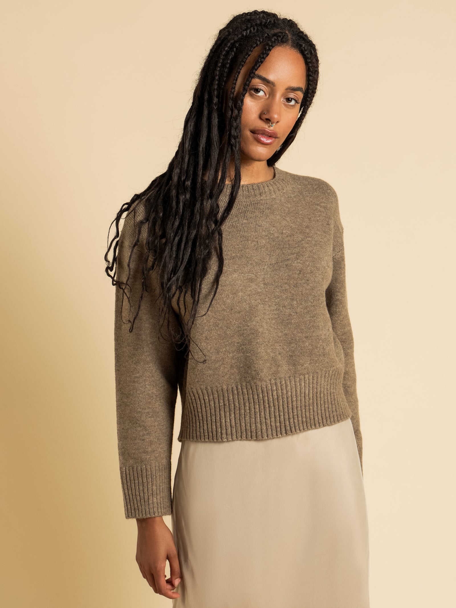 Ari Knit Jumper in Mocha