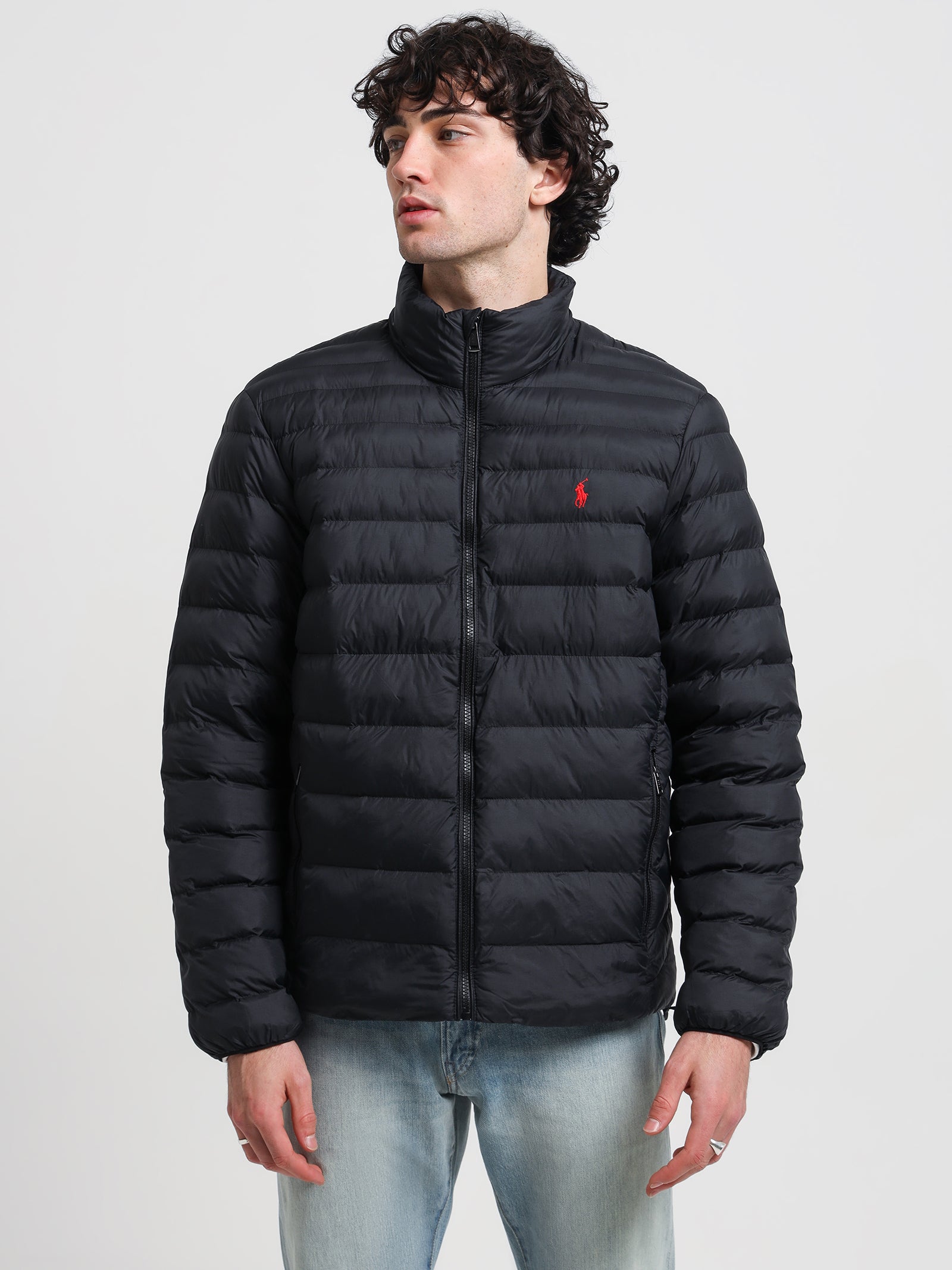 Packable Terra Puffer Jacket in Black - Glue Store