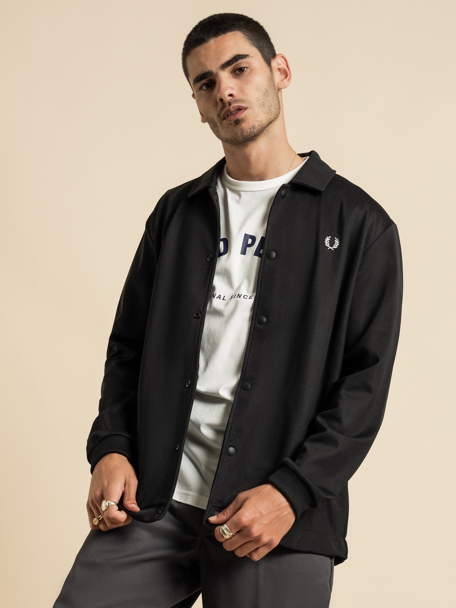 fred perry tricot coach jacket