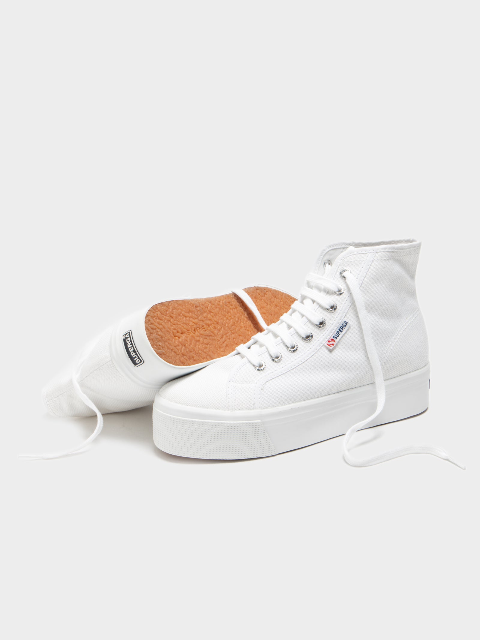 2705 Hi Top Sneakers in White