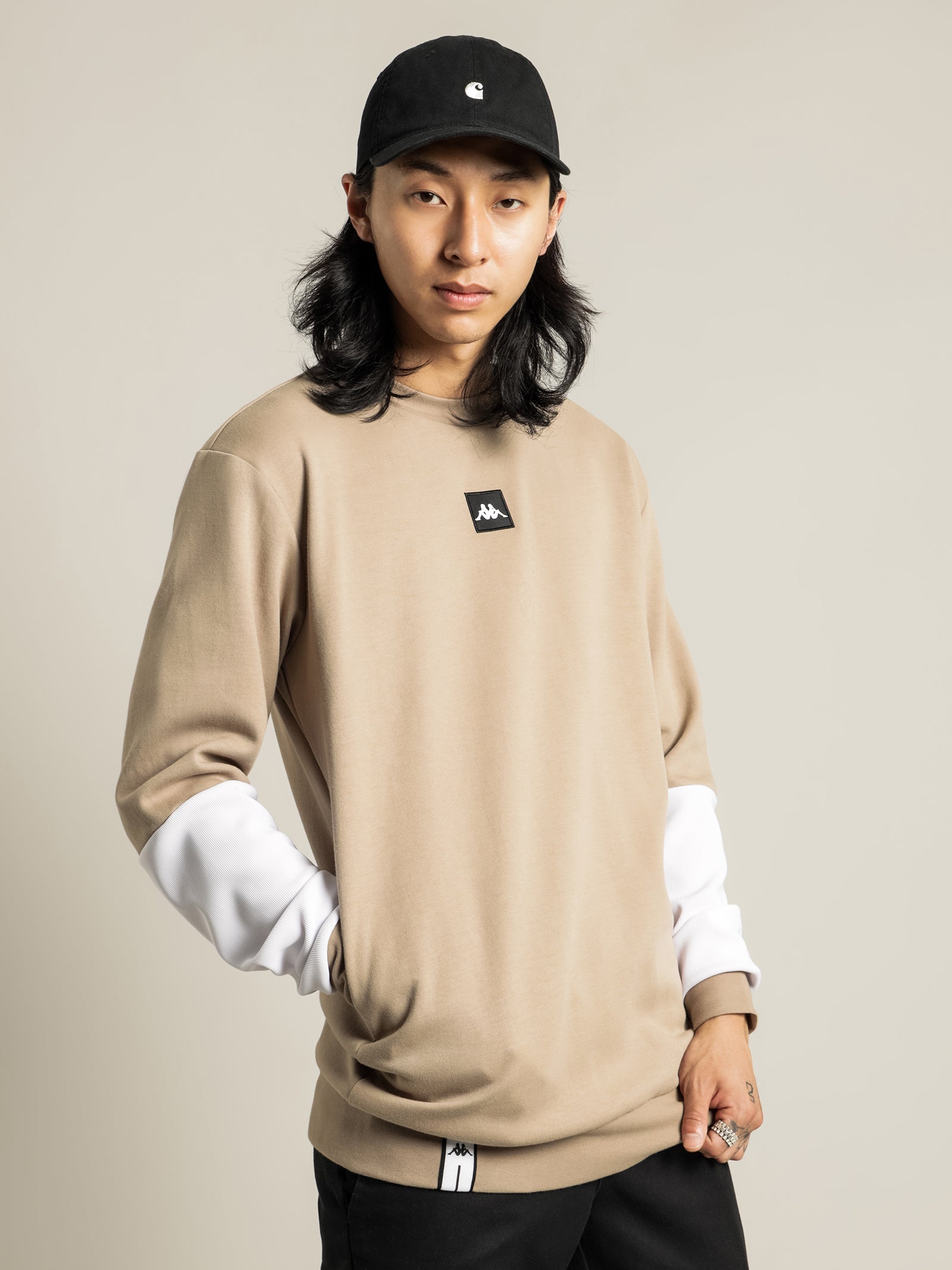 Authentic JPN Crew Sweat in Sand