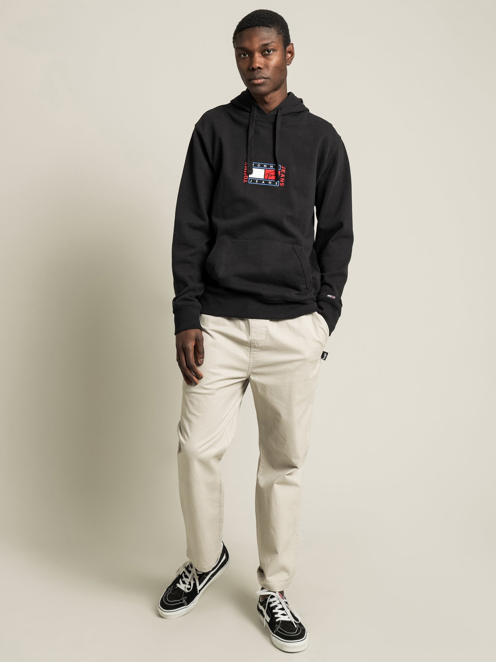 Timeless Tommy Hoodie in Black - Glue Store