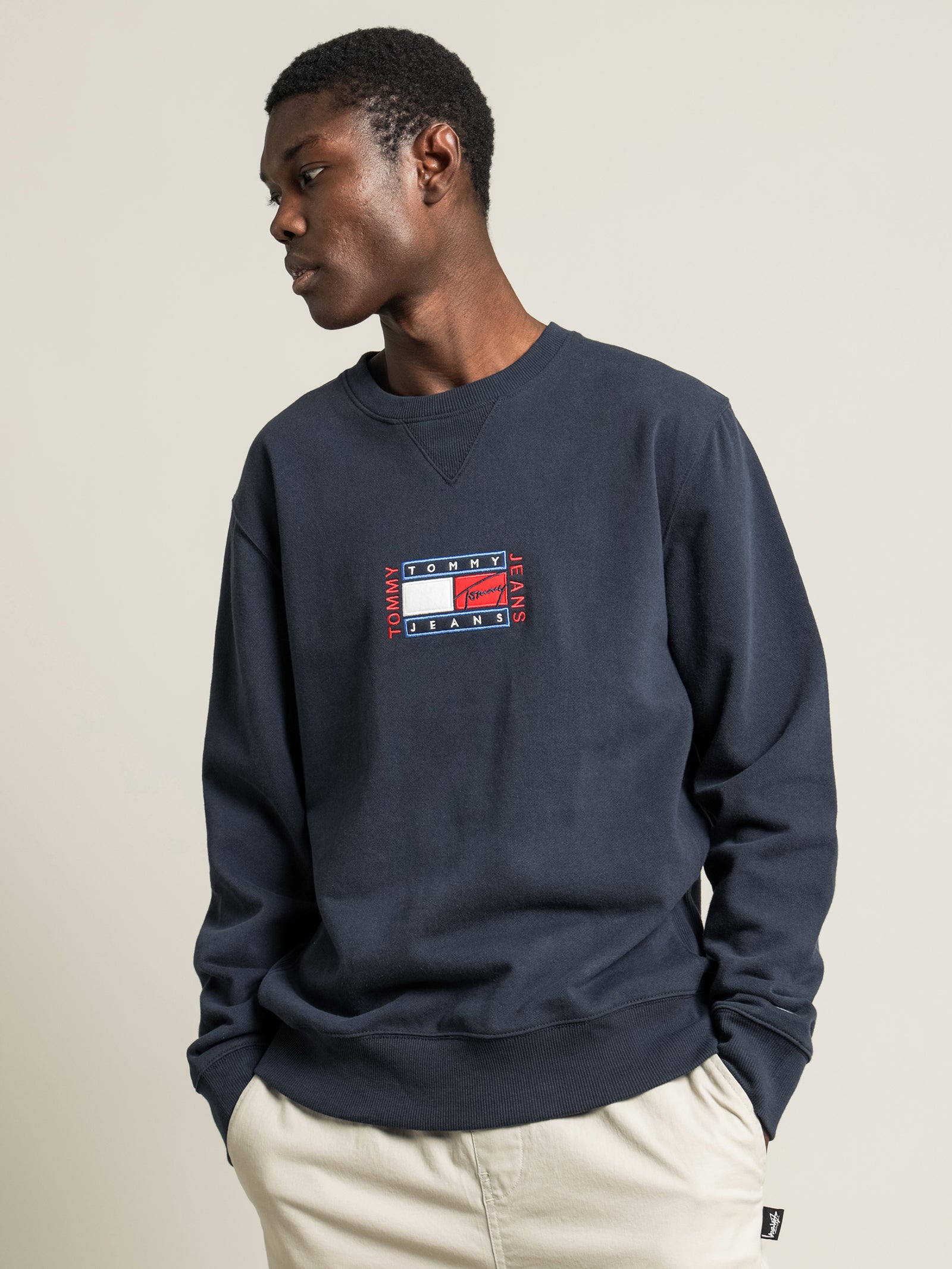 tommy navy sweatshirt