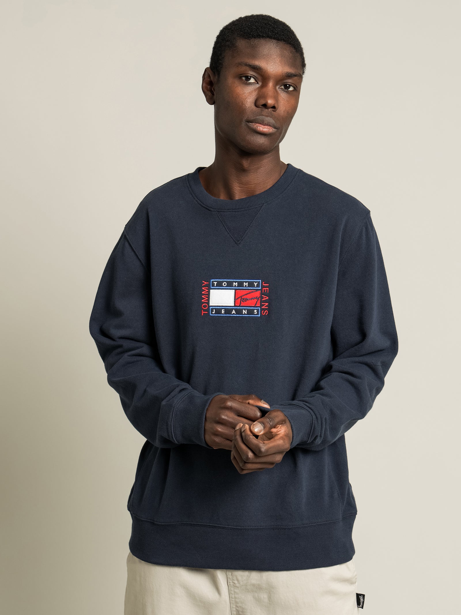 tommy navy sweatshirt