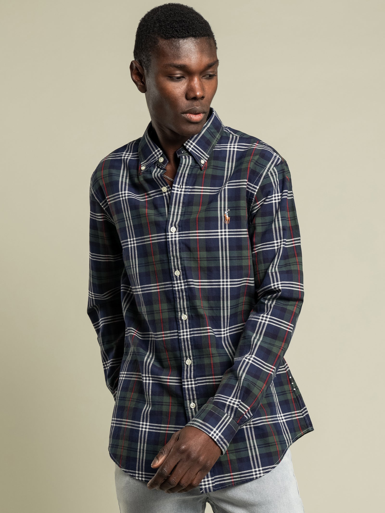 men's flannel polo shirts