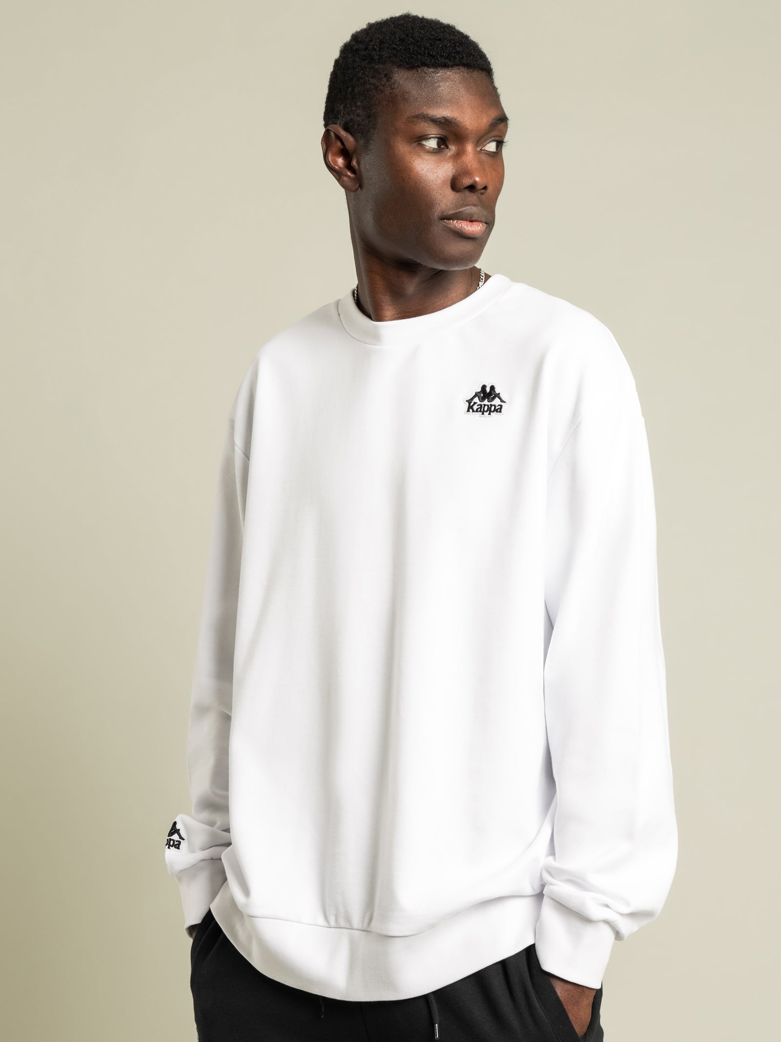 Authentic Tajasy Crew Sweat in White