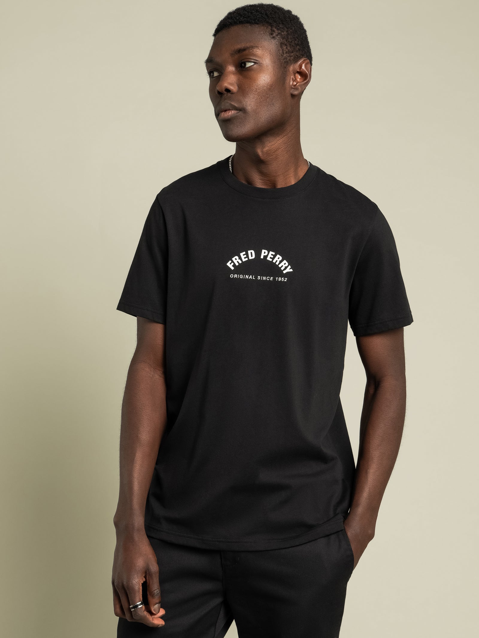 Arch Branding T-Shirt in Black & White