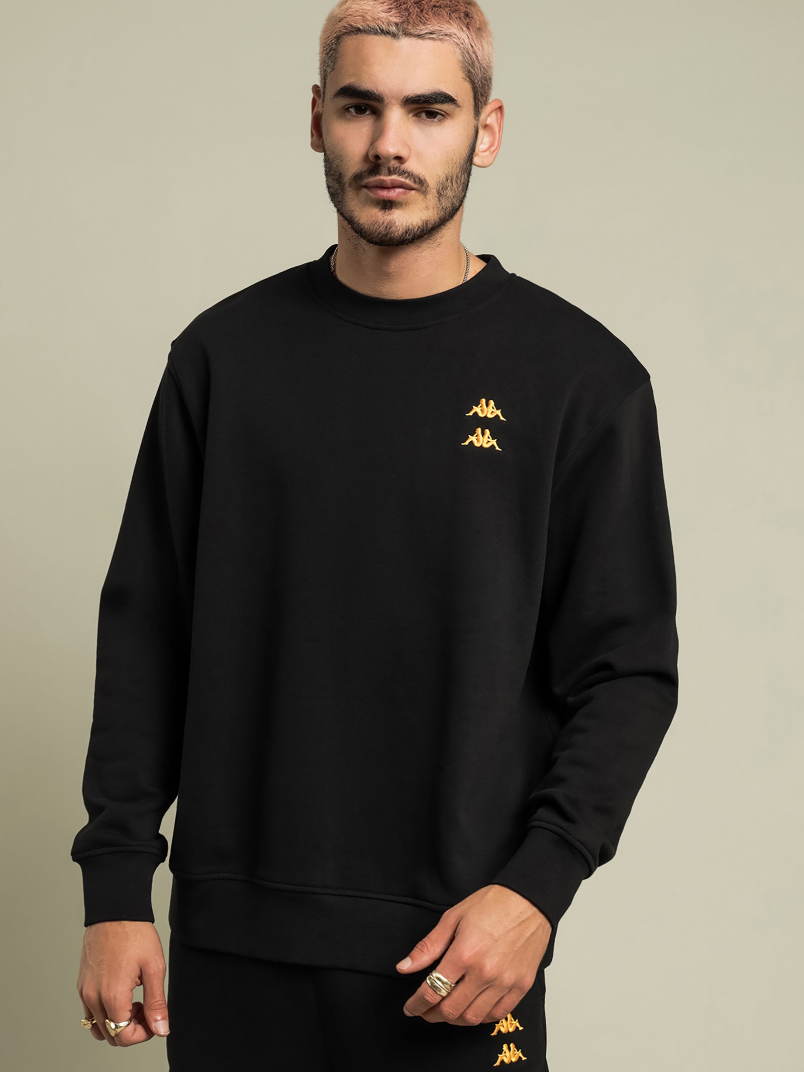 Authentic Donovan Crew Jumper in Black