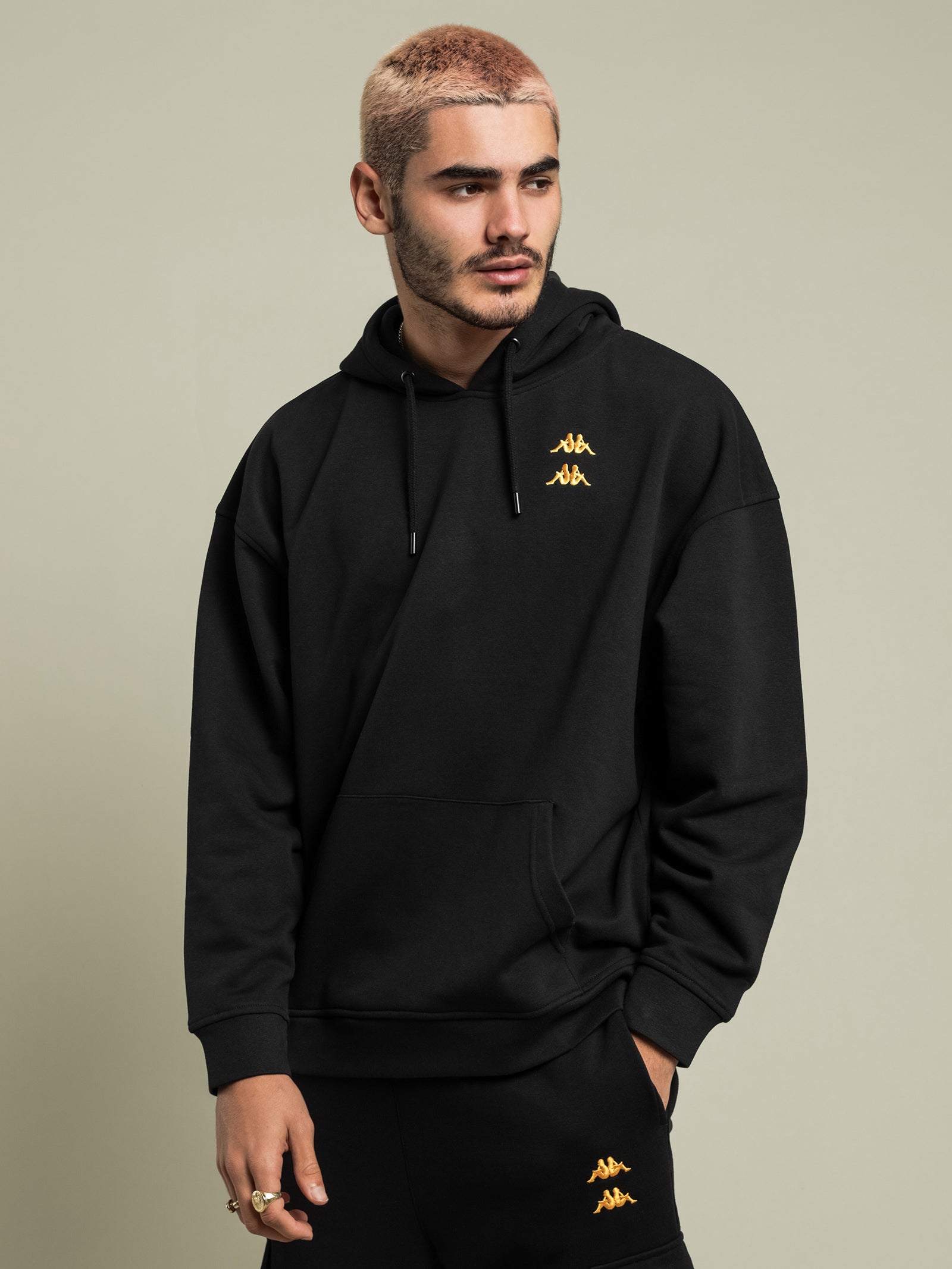 Authentic Diran Hoodie in Black & Gold